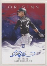 2020 Panini Chronicles Origins Signatures Red /99 Sam Hilliard #18 Auto 0b2