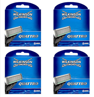 Wilkinson Sword Quattro Plus Rasierklingen -Wahlweise 8 bis 80 Stück  in OVP