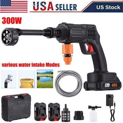#ad Cordless Pressure Washer 300W Portable Power Washer with 6 in 1 Nozzle $40.99