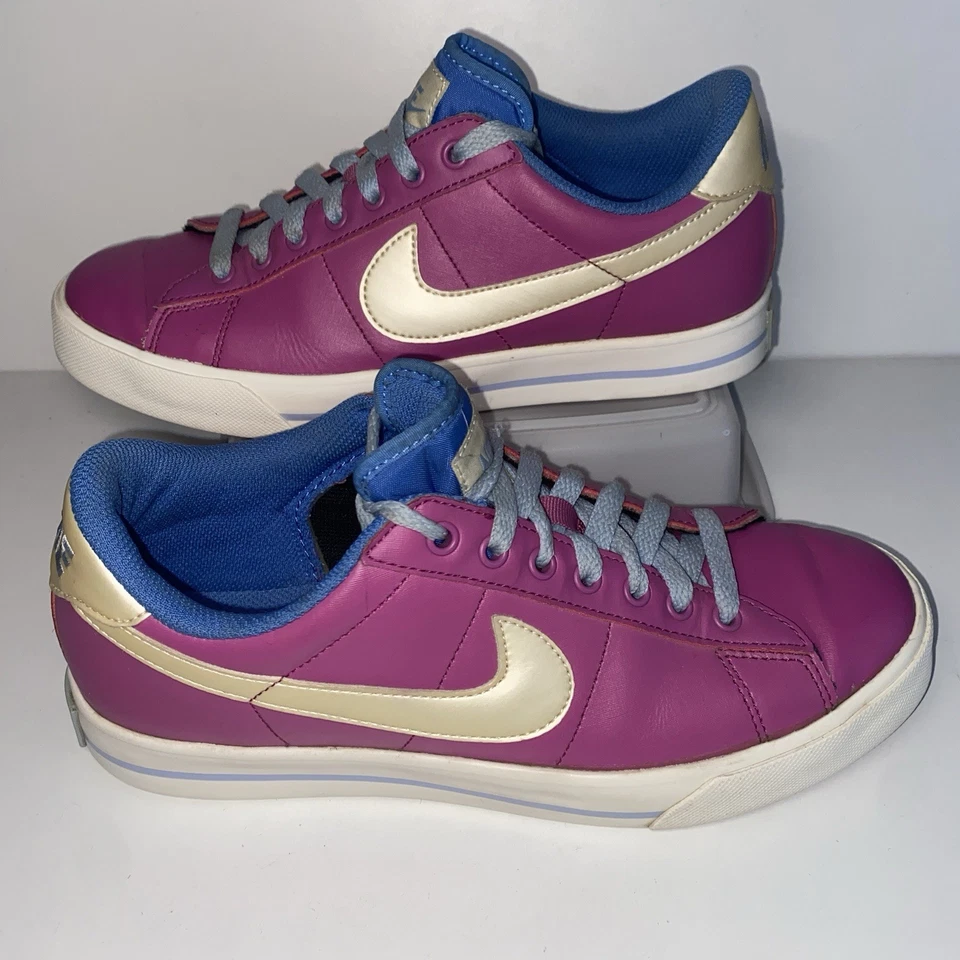 Nike Mujer Dulce Clásico Caliente Rosa Cuero Skate Tenis Zapatos Talla 8.5 Foto 2 de 4