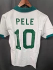 Pele Signed Brazil Soccer World Cup Jersey AUTO BAS COA Sz L