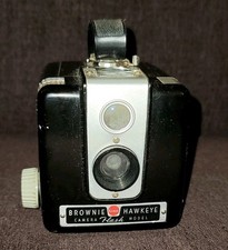 Kodak Brownie Hawkeye Flash Box Camera Black
