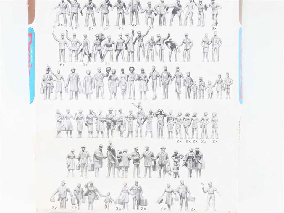 LOTE de 160+ bonecos sortidos de pessoas e animais em escala HO Preiser - Imagem 3 de 4