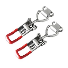 2pcs Toggle Latch Clamp 4001, Adjustable 304 Stainless Steel Pull Hasp 