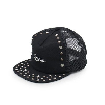 Supreme B.B. Simon Studded Canvas 5-Panel Black