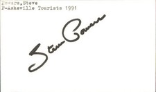 Steve Powers Signed 3x5 Index Card Cut Tourista Autograph Den