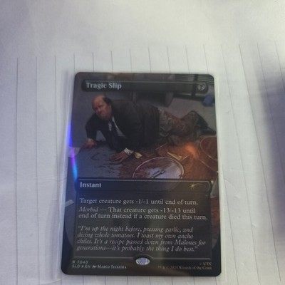 Tragic Slip(Kevin) (Borderless) - Dwight's Destiny Secret Lair