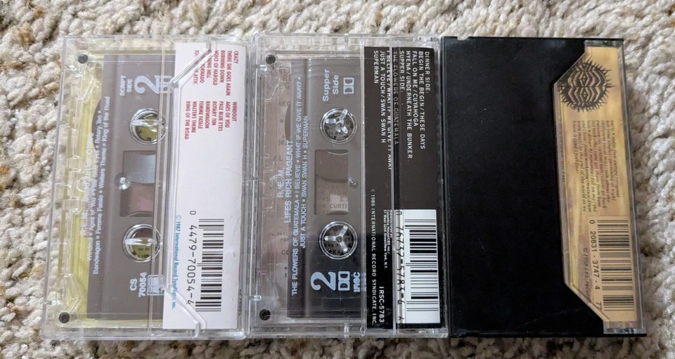 REM Cassette Tape Lot of 3 Eponymous Dead Letter Office Life Rich Pageant TESTED - Image 2 of 4