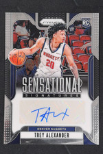 2024-25 Panini Prizm Trey Alexander Sensational Signatures Auto RC #SS-TRA