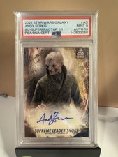 Marketplace image: Topps Starwars Galaxy 2021 Andy Serkis As Supreme Leader Snoke Superfractor 1/1