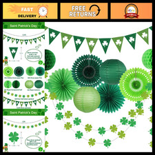 St. Patrick's Day Green Decorations - Party Supplies Set of 10 for Festive Celeb