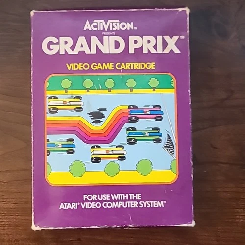 Grand Prix (Atari 2600, 1982) Complete In Box With Inserts Tested Working