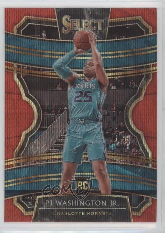 2019-20 Panini Select Concourse Tmall Red Wave Prizm PJ Washington Jr #93 0s5s