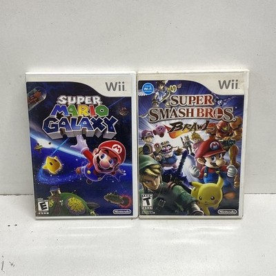 Super Mario Galaxy Super Smash Bros Brawl 2 Game Lot Nintendo Wii Wii Bundle