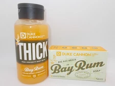 Duke Cannon Supply Co.  Big Brick of Soap and THICK Body Wash in Bay Rum NEW