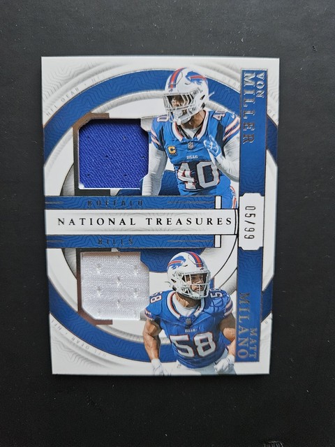 Matt Milano/Von Miller 2023 National Treasures Dual Relic #5/99