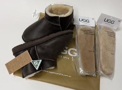 Mens Classic Chocolate Bomber Ultra Mini US 11 | UGG | UK 10 EU 45 SINCE 74