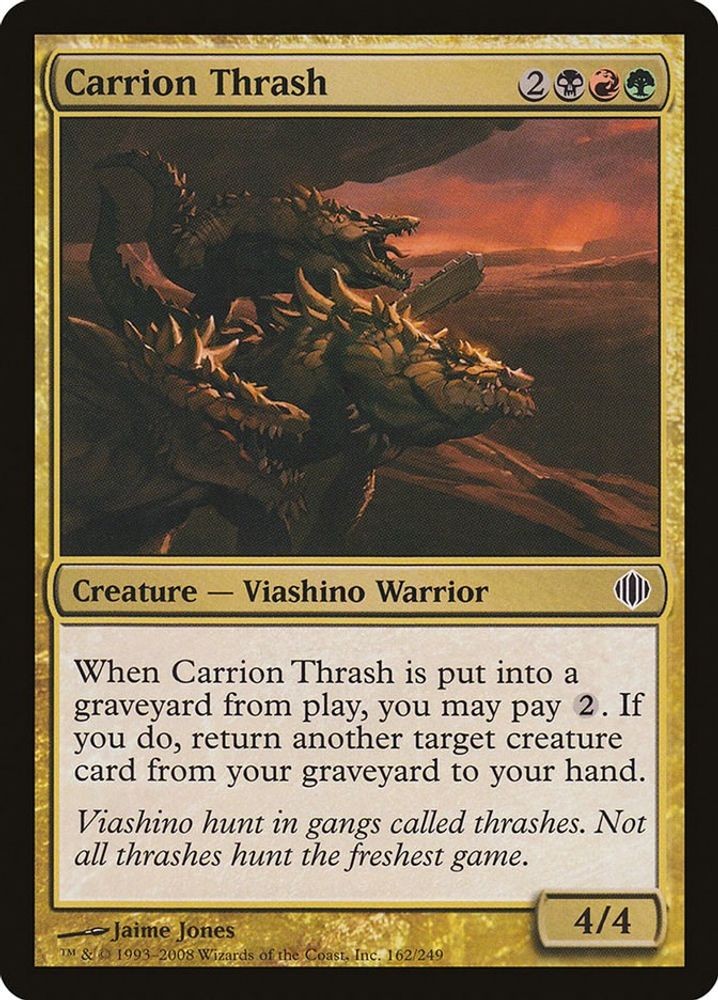 2008 Magic: The Gathering: Shards of Alara - Carrion Thrash (#162, C, Near Mint)