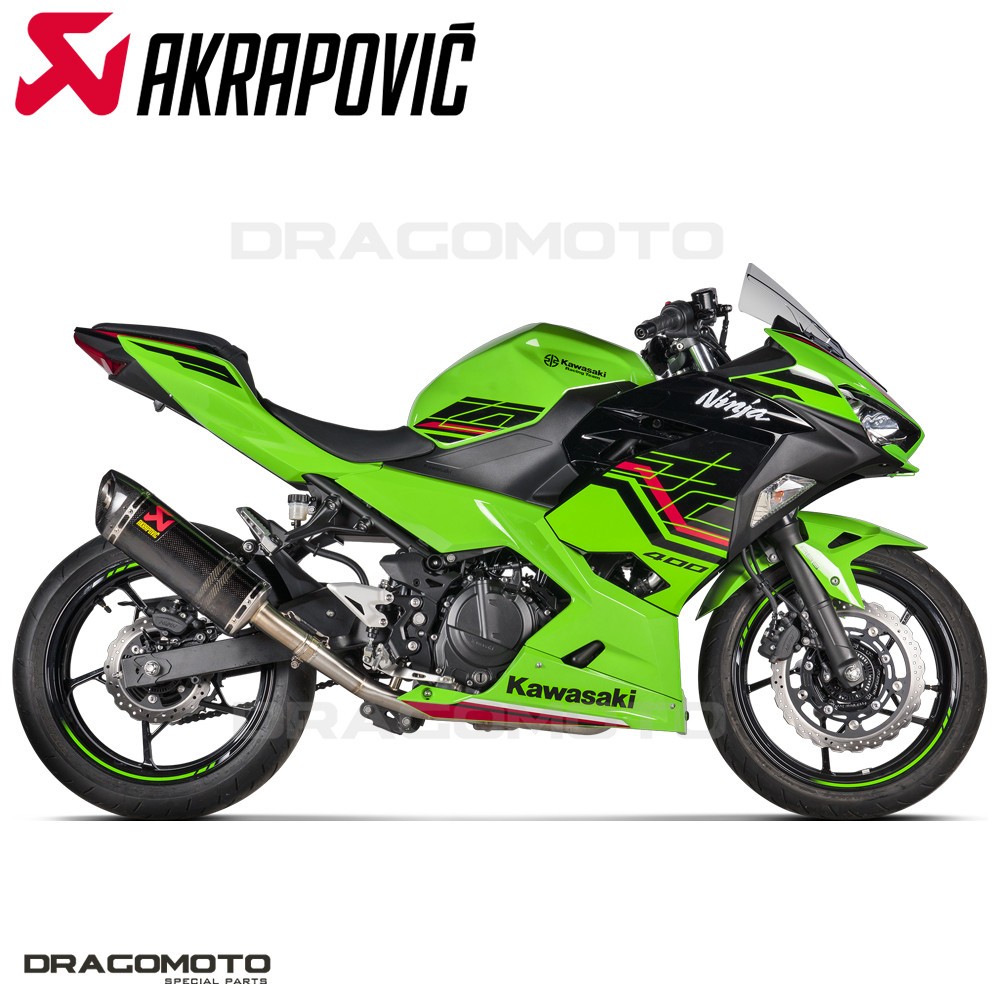 aki00 Exhaust KAWASAKI EX 400 ABS Ninja 2018-2023 AKRAPOVIC Titanium RC