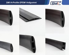 H-Profil EPDM  Voll Gummi Dichtung Profil Sch...