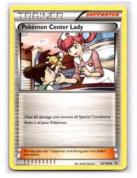 Pokemon Center Lady 93/106 Flashfire Uncommon Trainer