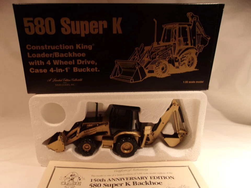 Conrad Case 580 Super K Loader/Backhoe Construction King 150th Anniversary 1:35 - Image 4 of 4