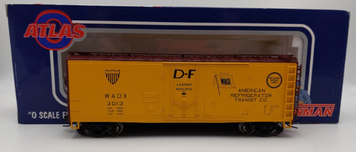 Coche de tránsito refrigerado americano Atlas 0581-1 escala O #3013 (2 rieles) LN/caja | Condition: Used