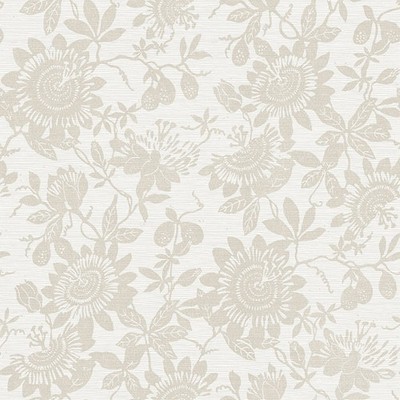 FD26633_Georgia Blumenmotiv taupe beige weiß edle Dekor Tapete