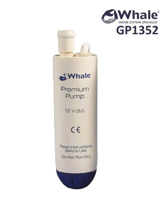 WHALE GP1352 12V Submersible Water Pump for Caravan Motorhome Boat Horsebox