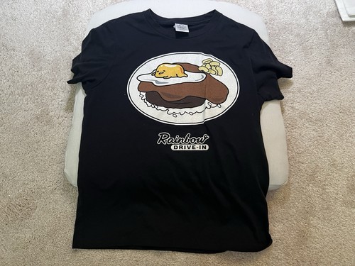Sanrio Gudetama Rainbow Drive Inn Shirt Loco Moco and Mac Honolulu Hawaii 2020