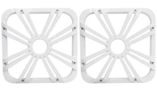 2) Kicker 11L712GLW 12" White Grilles w/LEDs For SoloBaric 11S12L7 Subwoofers