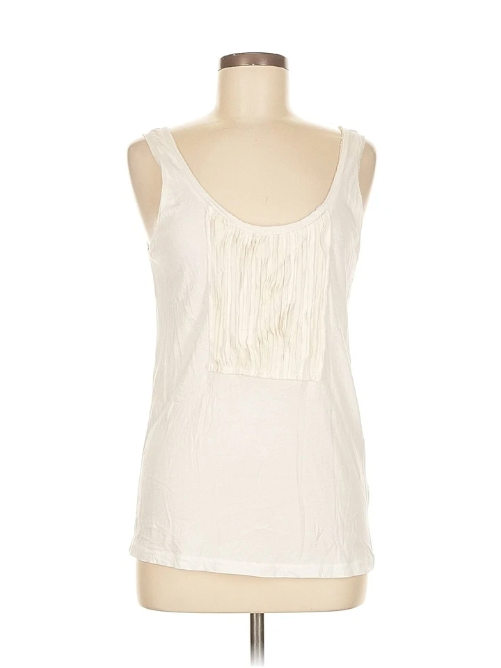 J.Crew Women Ivory Sleeveless Blouse M