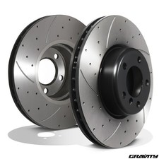 FRONT DRILLED GROOVED BRAKE DISCS 345mm FOR BMW 3 SERIES F31 335d F34 xd 13-19