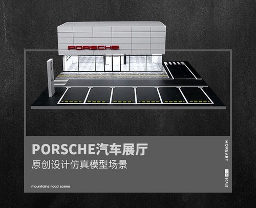 Diorama 1:64 Car Garage Model LED City Car Showroom Scene Display Building Model - Picture 38 of 102
