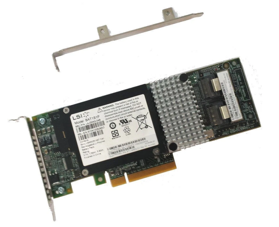 LSI Megaraid SAS 9261-8i SATA / SAS Controller RAID L3-25239 + iBBU08 battery - Image 3 of 4