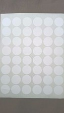 6 Sheets 288 Labels 1.25" Inch Circle Round Labels Stickers Standard White