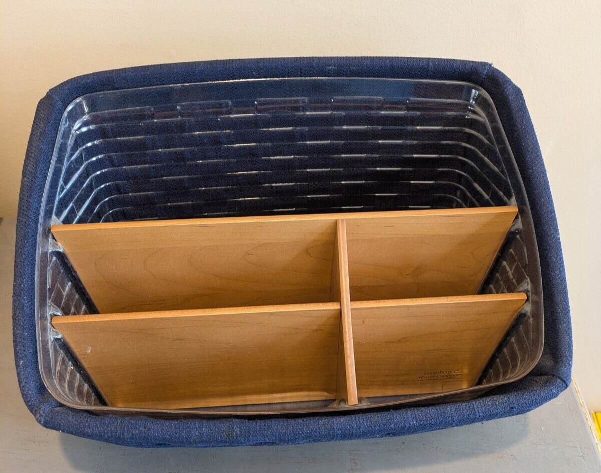 ロンガバーガー Longaberger large desktopbasket Longaberger Large Desktop Warm Brown Basket w/ Protector