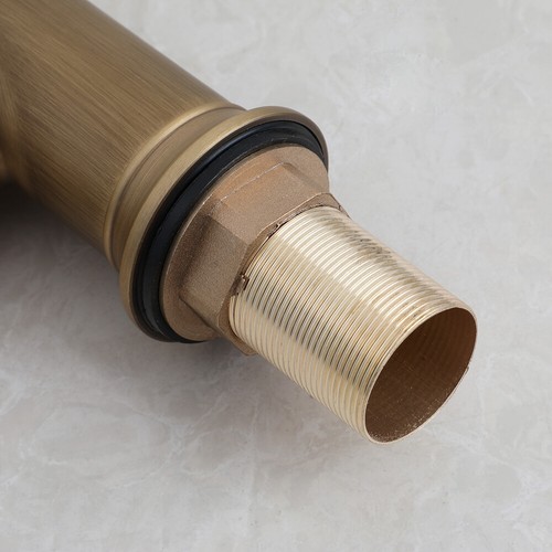 Swivel Bathroom Sink Faucet Antique Brass Single Hole Deck Mount Mixer Basin Tap - Picture 12 of 15