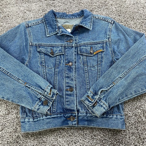 Jordache Jacket Youth SIze 12/14 Blue Denim Button Up Cotton Kids Girls - Picture 2 of 8