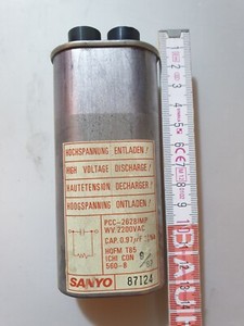 Sanyo PCC-2628IMP HQM T85 Mikrowellen Hochspannungskondensator   H.V. Capasitor