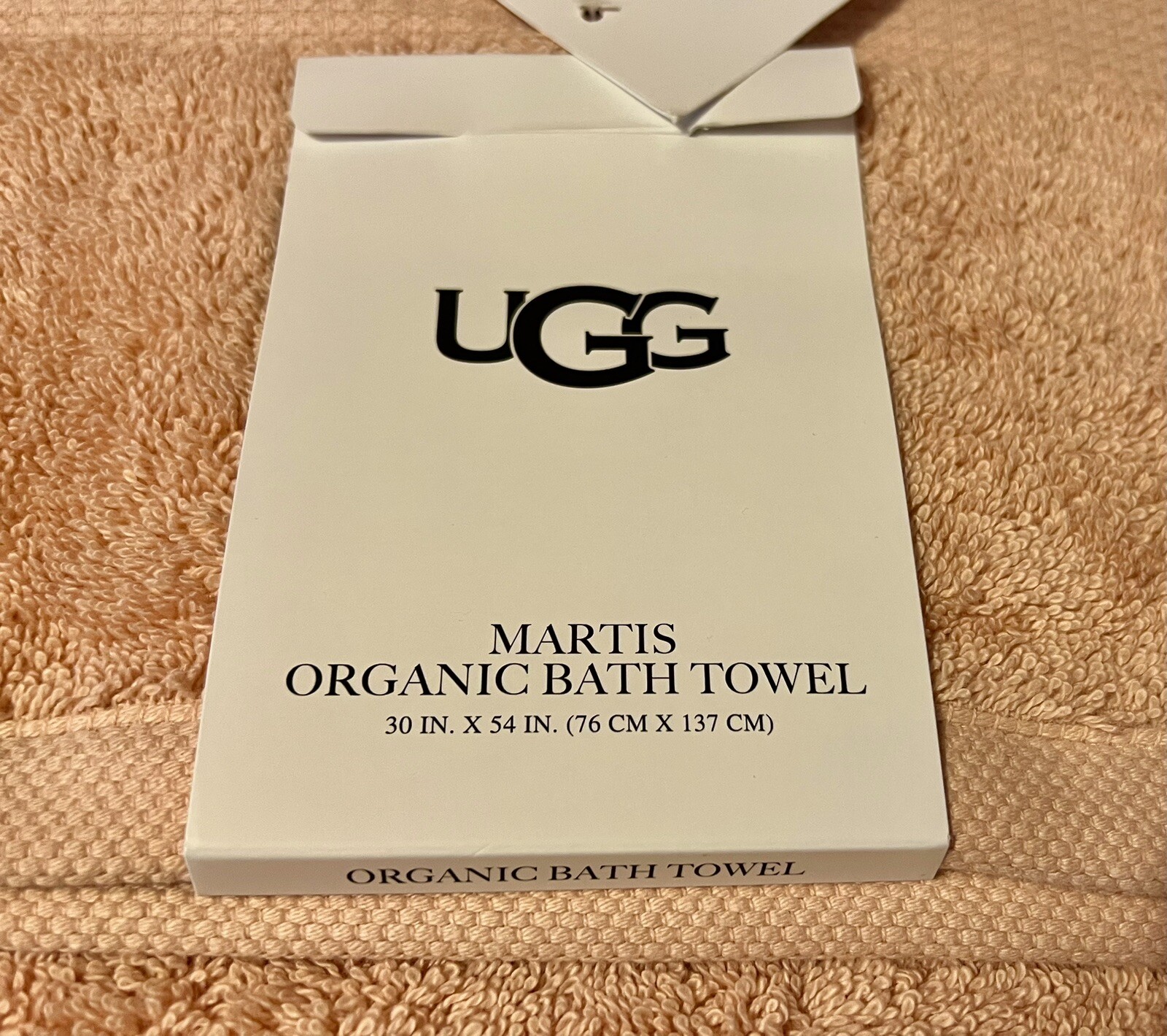 UGG MARTIS Bath Hand Wash Towel 8 PC Set Rose Cloud Orange 100 ORGANIC