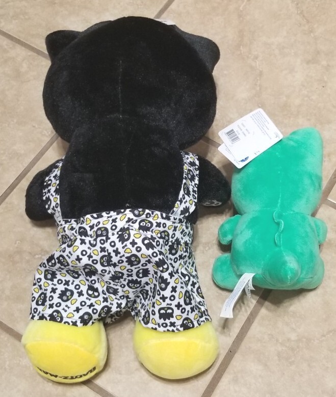 Build A Bear Sanrio Badtz-Maru W/Overalls, Certificate & Pet