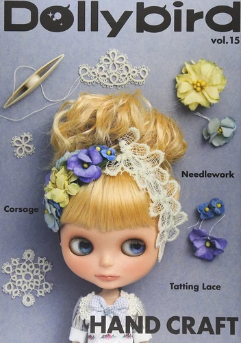 Japanese Craft Book Dollybird vol.15 Hand craft Needlework Tatting Lace Corsage
