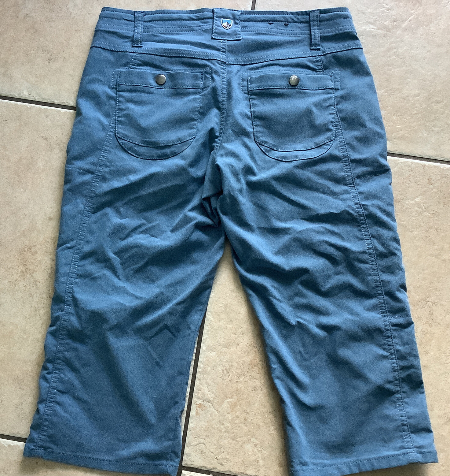 KuhlTrekr KapriOutdoor Hiking Capri Crop Pants Womens Size 2 Blue