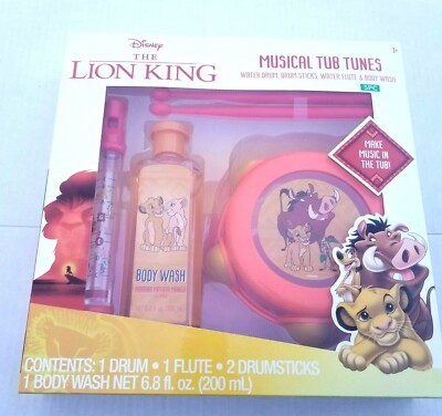 Disney The Lion King Musical Tub Tunes Children s Bath Set Body Wash Ages 3+ NEW