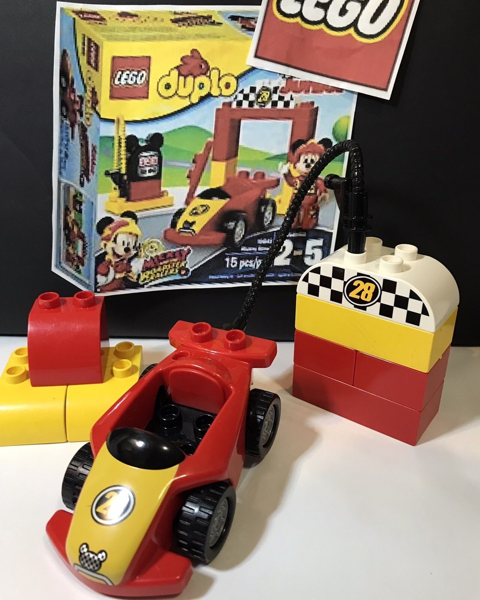 Lego Duplo #10843 Mickey Mouse Roadster Racer CAR Replacement Parts Lot of  11