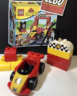 Lego Duplo #10843 Mickey Mouse Roadster Racer CAR Replacement Parts Lot of  11