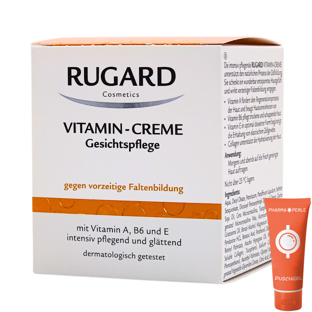 Rugard Vitamin Creme Gesichtspflege 100 ml gegen vorzeitige Faltenbildung