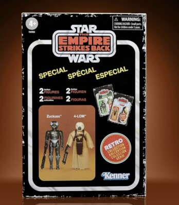 Star Wars Retro Collection 2 Pack - Zuckuss & 4-Lom-3.73 Inch Special Edition 
