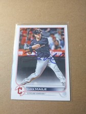 Luke Maile Signed Autograph 2022 Topps Update #326 Cleveland Guardians